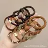 Gomas para el Cabello Color Café para Niñas, Cola de Caballo Alta Semi-Atada o Completamente Atada, Bandas Elásticas para el Cabello Melard, Anillos Elásticos de Alta Elasticidad para Niños Niñas