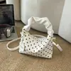 Bolso cruzado pequeño de un solo hombro de alta gama de nicho transfronterizo para mujer, nuevo bolso de mano de lunares rojos 2026