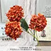 Flores Falsas de Hortensia Dulce Simuladas de 3 Cabezas para Ramos de Boda Hechas a Mano Floristería Decoración de Bodas Pared de Flores DIY Arreglo de Piso