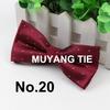 Estilo coreano cor sólida dos homens Silver Point Bow Tie sul-coreano de seda casamento Bow Tie Dress Business Bow