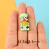 Colección de dibujos animados Haibao diy accesorios de resina pegamento crema funda para teléfono móvil zapatos con agujeros horquilla Accesorios Venta al por mayor