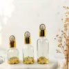 Frasco de Esencia de Perfume Roll-On Aceite para Labios Repelente de Mosquitos Líquido Frasco Roll-On Frasco Vacío Cosméticos Frasco Dispensador de Vidrio Transparente