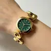 Listo para Enviar Reloj de Pulsera para Mujer, Estilo Lujo Ligero, Reloj Casual con Diseño Redondo Exterior y Cuadrado Interior, Reloj de Cuarzo de Aleación, Venta al por Mayor Transfronteriza