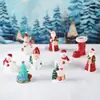 Novos Produtos de Natal Bolas de Neve Bonecos de Neve Enfeites Meias do Papai Noel Árvore de Natal Micro Paisagem Decoração Fornecimento Transfronteiriço
