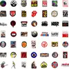 50 peças de música nostálgica grafite adesivos guitarra geladeira skate motocicleta decoração adesivos à prova d' água mão conta adesivos