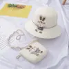 Bolsa Fresca Pequena Proteção Solar Chapéu de Sol Chapéu de Praia de Verão para Crianças Chapéu de Palha Ondulado Chapéu de Sol Dia das Crianças Presente de Aniversário