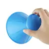 Removedor de neve para para-brisa, ferramenta raspadora de gelo em forma de cone, funil raspador de gelo para retrovisor de carro
