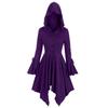 Cardigan con capucha de encaje de maíz con cordones cruzados para mujer europea y americana ebay, abrigo de manga hoja de loto, vestido capa irregular
