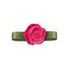 Decoración de flores de Yao Ming hecha a mano, cinta de flores, palabra, hoja, 2 rosas, material de bricolaje, horquilla para el cabello, decoración, cinta de flores