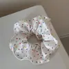 Bufanda Cuadrada de Tela con Lunares de Colores para Niña, Lazo para el Cabello, Cuerda para el Cabello de Niña, Diadema de Lazo, Diadema, Flor en la Cabeza, Anillo Intestinal