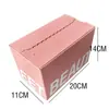 Caixa de Papelão com Zíper Extra Dura em Estoque Colorida para Joias Caixa de Envio com Rasgo para Joias Skincare Cosméticos Caixa de Embalagem com Rasgo