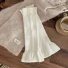 Calcetines de algodón Shoe Shang Mangas para mujer Otoño Invierno Tejido Grueso Calcetines de Manga Acumulada Estilo Coreano Chica Ligeramente Acampanadas Adelgazantes Calientes Mangas para Pierna de Pantorrilla