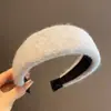 Faixa de Cabelo de Lã de Aba Larga Novo Estilo Coreano, Estilo Elegante Francês, Acessório de Cabelo Versátil de Feltro de Lã para Mulheres