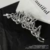 Clipe de Borboleta Líquido Irregular Grande Estilo Frio Clipe de Tubarão de Metal Clipe de Cabelo para Nuca Presilha de Cabelo Presilha de Cabelo