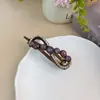 Grampo de Cabelo Novo Estilo Oito com Strass e Contas Degradê, Presilha Elegante e Graciosa para Penteado Coque na Nuca ou Semi-Preso