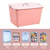 Caja de Almacenamiento de Plástico Gran Capacidad para el Hogar Dormitorio Caja de Almacenamiento para Ropa Caja de Almacenamiento para Juguetes Organizador de Almacenamiento para Armario