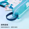 Bolsa de armazenamento criativa estilo coreano, simples e fresca, de grande capacidade, unissex, estojo longo com zíper de tecido Oxford para estudantes