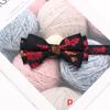 Fio-tingido jacquard gravata borboleta dos homens 6 centímetros dupla camada listrado pequeno negócio flor retrô terno camisa gravata borboleta atacado