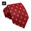 Corbata de Hombre Estilo Hong Kong Retro Estampado Vestido Moda Yuppie Seda Texturizada Accesorios Camisa Traje Hecho a Mano Ancha 8CM