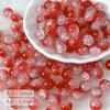 [10MM] serie rosa cuentas de cristal imitación palomitas de maíz copo de nieve para joyería hecha a mano DIY accesorios para pulsera collar