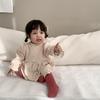 Meninas Outono e Inverno Saia Engrossada Escalada Estilo Coreano Desgaste Infantil Bebê Forro de lã Bolsa Saia Infantil Lace Doll Camisa