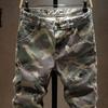 Pantalones vaqueros de trabajo de camuflaje con costuras de marca de moda europea y americana para hombre, ajustados, rectos, elásticos, lavados, casuales, de otoño, nuevos