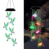 E-commerce Transfronteiriço Sino de Vento Solar Gradiente Colorido Decoração de Pátio Externo Jardim Lustre de Atmosfera Luz de Paisagem à Prova d'Água
