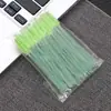 Cepillo para Pestañas con Mango de Cristal, Peine para Pestañas con Mango Sólido, Cepillo Espiral para Cejas, Paquete de 50, Herramienta Rizadora de Pestañas, Multicolor