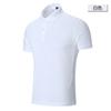 Polo de Solapa de Color Sólido Estampado Fijo Ropa Empresarial Estampado de Logotipo Estampado en Caliente Bordado Ropa de Trabajo Fija Camiseta Publicitaria Hecha