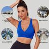 Tops de Yoga Transfronteiriços Sutiã Esportivo Respirável de Alta Intensidade Push-Up à Prova de Impacto Feminino Colete Esportivo Feminino para Corrida Yoga