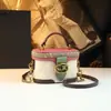 Bolso Cubo Estampado Bloque de Color 2026 Nuevo Clásico Moderno Bolso de Mano para Mujer de Cuero Genuino Estilo de Nicho Bolso Cruzado