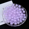 Cuentas Acrílicas de 8 mm Color Transparente Chapado, Cuentas Sueltas Facetadas Color Chapado, Materiales para Pulsera y Collar de Manualidades DIY al por Mayor