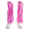 Zapatos sin Polvo Zapatos de Malla Transpirable Zapatos Limpios Antiestáticos Botas Altas Tira Inferior de PVC Parte Superior de Cuero Rayado