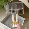 Pala para Arena de Gato 2 en 1 Metal Acero Inoxidable Malla Fina Pala para Excremento de Gato Arena Mineral Arena de Tofu Herramienta Grande para Limpiar la Arena