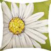 Fronha Personalizada com Flor Margarida Primavera e Verão Amazon Transfronteiriça Decoração de Casa Almofada de Sofá para Sala de Estar