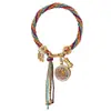 Cuerda Colorida Estilo Tíbet con Ocho Deidades Guardianas, Pulsera Thangka, Pulsera del Año Zodiacal, Cuerda Roja, Pulsera Tejida de Cuerda Unisex