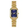 Reloj Popular Transfronterizo para Mujer Reloj Cuadrado Pequeño Elegante Reloj Cuadrado de Lujo Ligero Reloj de Pulsera Cuadrado de Alta Gama para Mujer