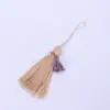 Venta al por mayor del fabricante Hecho a mano DIY Colorido Ramo de Flores con Borlas Bolsita de Borlas Colgante Colgante Decorativo de Borlas Accesorios de Ropa