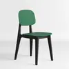 Decoração de casa minimalista nórdica, encosto criativo estilo macaron, banqueta de plástico, tamanho adulto, cadeira de jantar de luxo leve, cadeira espessa para mesas de jantar, cadeira de lazer