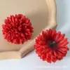 Horquilla flor material diy cabeza de flor sombrero de graduación Hanfu cabeza de flor de diente de león accesorios para el cabello tenis cabeza de crisantemo flor artificial