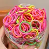 Meninas Vão à Escola com Elásticos de Cabelo, Elásticos Infantis 2025 Elásticos de Cabelo para Bebês, Alta Elasticidade para Meninas, Sem Danos ao Cabelo, Tiaras Coloridas