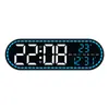 Reloj de Estilo Geométrico Simple, Reloj Decorativo para Sala de Estar y Comedor, Reloj Electrónico LED Multifuncional, Reloj de Dormitorio Gh9009