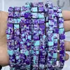 Cuentas Cuadradas de Amatista Natural 8*8mm Cubo de Piedra Ojo de Tigre Pulsera Cubo de Azúcar Accesorios para Joyería DIY con Cuentas