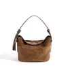 2026 Nova Bolsa de Balde Manual de Alto Brilho Outono/Inverno, Bolsa de Ombro de Luxo Leve de Alta Qualidade, Bolsa Transversal de Design Exclusivo de Nicho