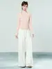 Camiseta Interior de Polar Cepillado con Cuello Alto y Media Cremallera de Alta Gama para Mujer, Nueva Prenda Base Ajustada Otoño e Invierno 2026