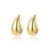 Pendientes colgantes de moda populares grandes y pequeños, brillantes, regordetes, de alta calidad, huecos con forma de pimiento, joyería que conserva el color