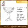 Copa de Helado Harmony House con Base de Pie, Bol de Postre de Vidrio, Taza de Vidrio para Helado, Pudín de Frutas con Yogur Estilo Ins