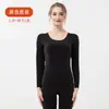 Traje de mujer de terciopelo sin costuras térmico otoño e invierno top grueso forrado de polar una pieza camiseta interior ropa de otoño mujer