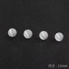 Venta caliente transfronteriza 4-12MM cuentas de piedra ojo de gato blanco hecho a mano diy pulsera collar accesorios para horquilla
