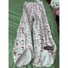 Jeans Anchos de Cintura Alta con Estampado Dulce de Hello Kitty para Mujer en Verano, Diseño de Estilo Perezoso, Pantalones Largos Sueltos